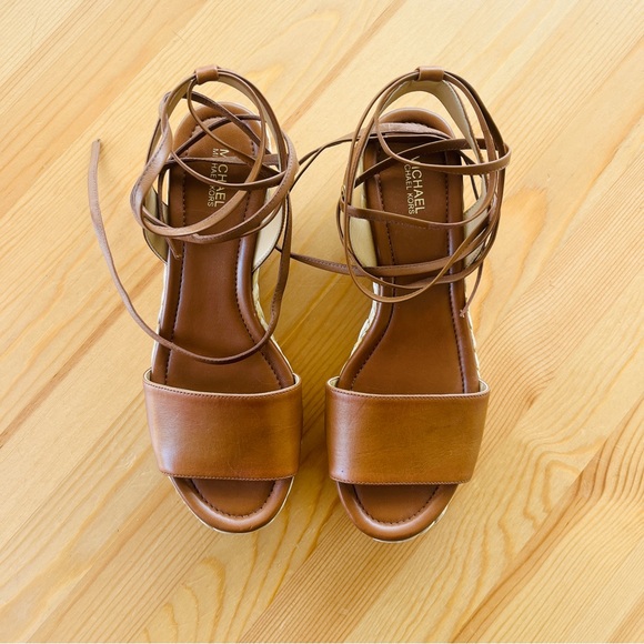 Michael Kors Margie Lace-up Flatform Espadrille Sandals - Picture 1 of 8